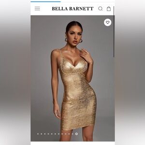Gold Bodycon Dress